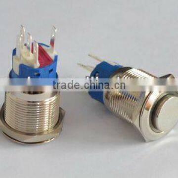 19mm ring QN19-B2 (19mm)ring Metal illuminated pushbutton switch with high flat head