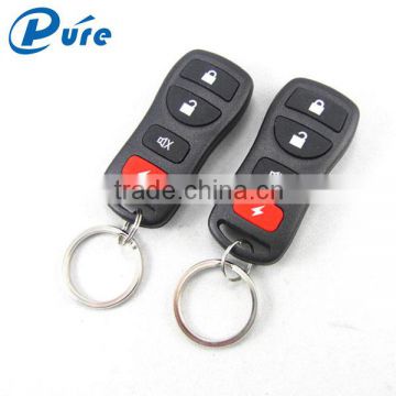 one way car alarm system with 4 buttons remote full functions with LED indicator