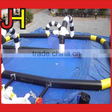 Outdoor Inflatable Go Karts Race Track for Sale, Zorb Track PVC Inflatable Race Track