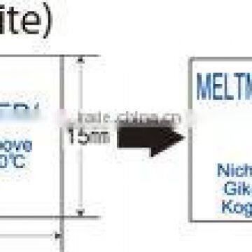 Temperature indicator for freshfood logistic safety/Irreversible/15 to 30 deg.C/Made in Japan
