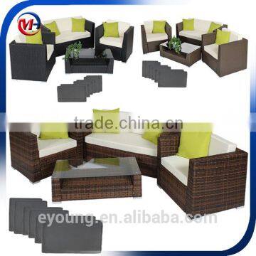 4 piece suit outdoor and indoor rattan furniture