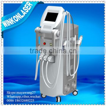 515-1200nm Ipl Laser Skin Rejuvenation Pigments Removal / Ipl Shr Laser / E-light Ipl Rf+nd Yag Laser Multifunction Machine Age Spot Removal