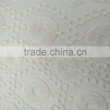 Chain Stitch Garment Embroidery Fabric of Dyeable thread