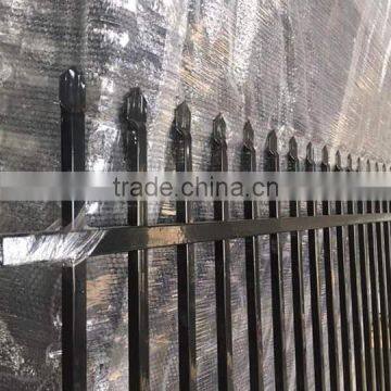 Cheap square tube galvanized/powder coated wrought iron used fence panels for sale(ISO9001)