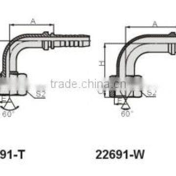 90 degree Bend Nipple Female BSP thread 22691