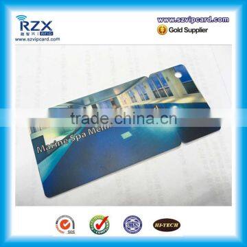 114*54mm size plastic irregular barcode gift card with code 13/ 25/ 39/ 128