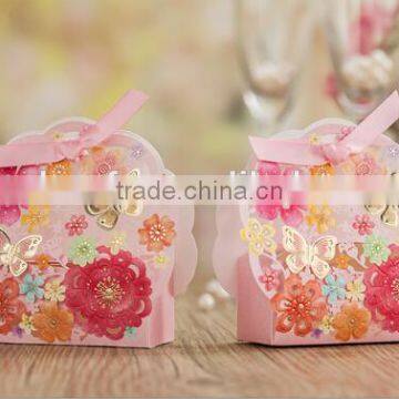 Custom Silk Butterfly Wedding Party Candy Box photo-5