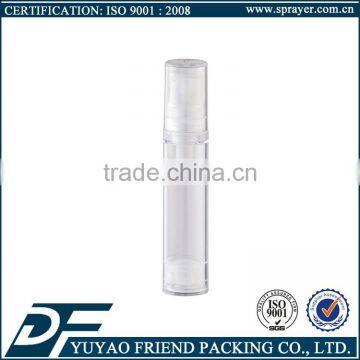 OEM transparent hotsale 10ml airless bottle pp