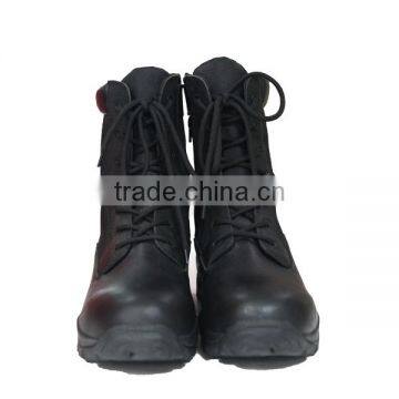 High Quality Black Leather Military Boots For Men photo-3