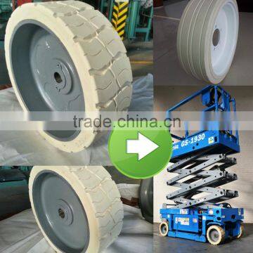 fast delivery good price genie scissor lift solid wheel 15x5 12x4.5, genie part 105454