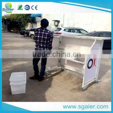 2016 simple install modern white folding bar table ship to Spain Market