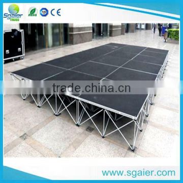 4ft*8ft,3.3ft*3.3ft Aluminum /steel Folding Stage for sale