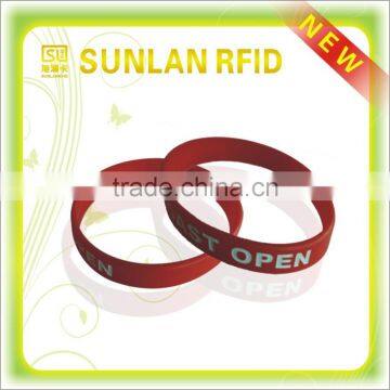 PVC/PET/Silicone Rubber Wristband with RFID CHips