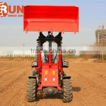 Qingdao EVERUN Brand 1 Ton Front End Mini Wheel Loader With 4 in 1 Bucket photo-6