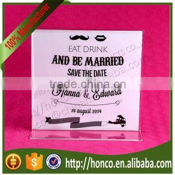 High Quality 6" Acrylic Desktop Menu Holder Stand Broucher Holder,Clear Colour photo-4