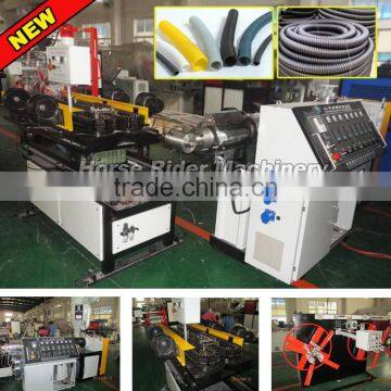 High Output Single Wall PE PVC Corrugated Pipe Machine / Plastic Single Wall Corrugated Pipe Extruder Machine photo-3