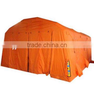 Easy set up inflatable decontamination tent for fire fighting