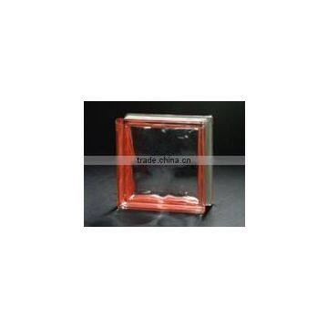 Red Side-colored Glass Block with CE & ISO9001