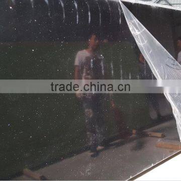 Artificial Crystal Black Quartz Stone Big Slabs for Sale photo-2