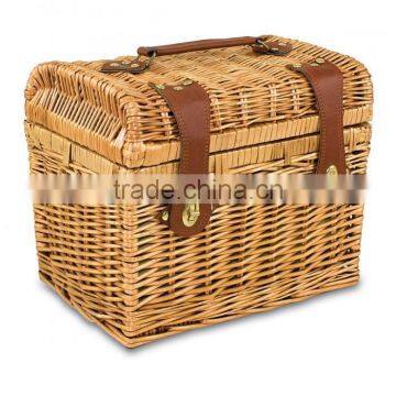 wholesale rectangle wicker picnic basket, picnic hamper basket made in China