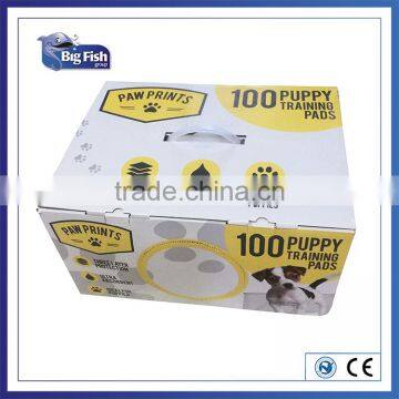 low price nonwoven puppy urine pad dog pads Training Type in Box