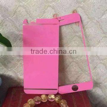 Gold Plated Matte Glass Protective Film for IPhone 6/plus photo-3