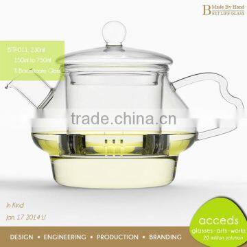 Heat Resistant Transparent Teapot for Sale photo-2