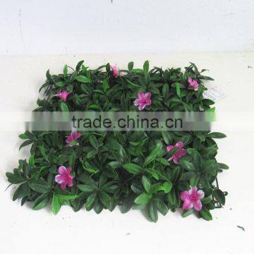 SJ04001008 Grass Mat With Plastic Flower for Garden Wall Decoration photo-2
