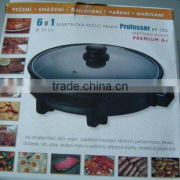 Stock Electric Frying Panlid pizza pan closeout CS80619A