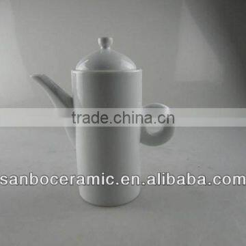 White Large Ceramic Teapot in Water Pots, Coffee Pot, Tea Pot