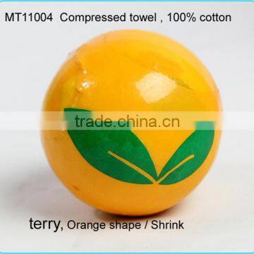 Orange Shape Compressed Towel / Magic Towel