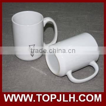 father's day promotion 15oz white ceramic mug for sublimation transfer