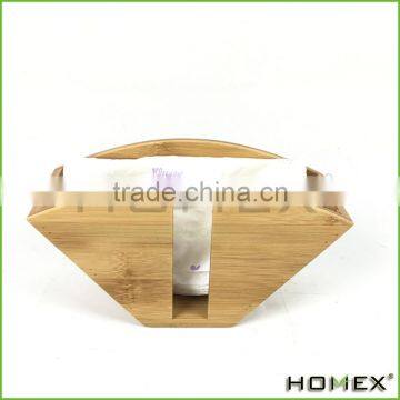 Bamboo coffee paper holder filter holder rack Homex-BSCI Factory