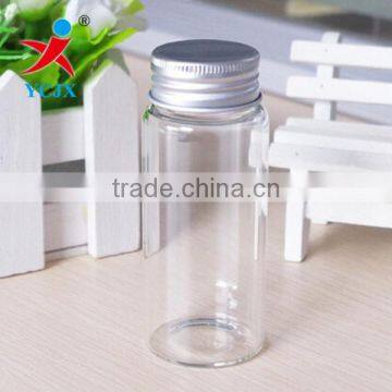 30ML SMALL CLEAR GLASS JAR WITH METAL LID