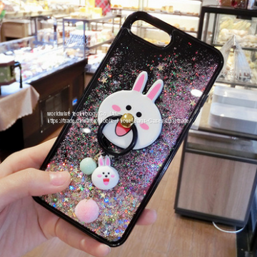 Cute Cartoon Cell Phone Cover Soft Tpu Shell Silicone Mobile Phone Cases for IPhone7/7Plus/6/6s/6plus/6splus Ring Holder photo-3
