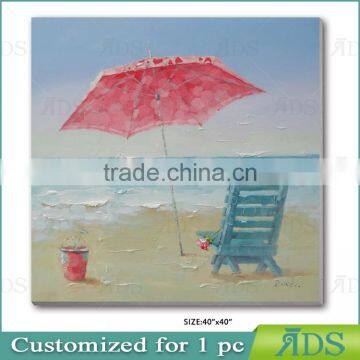 Handmade ContermporaryBeach Oil Painting photo-2