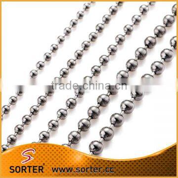 Metal,Stainless Steel Material and Ball chain Structure Metal ball chain