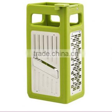 Multi-function 4 Sides Stainless Steel foldable Kitchen Grater Slicer