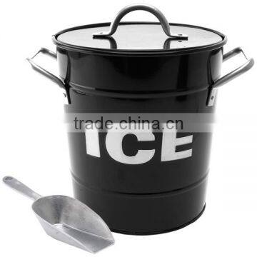 Metal Ice Bucket Multifunctional Storage Bin Pet food container