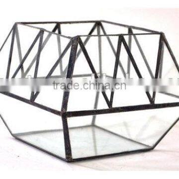 Handmade Quartz Glass Fruit Holder Terrarium photo-3