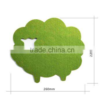 Colorful Shaped Wool Felt Mouse Pad photo-3