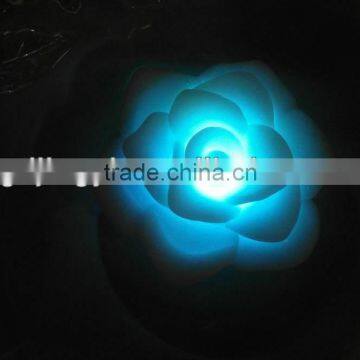 plastic rose flower with LED light for decoration