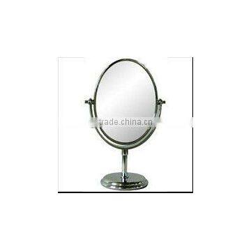 Oval shape ABS Electrofacing Cosmetic Table Mirror with two sides