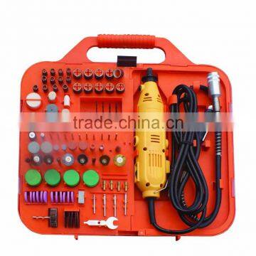 135W Portable Hobby Mini Grinder Rotary Tools Accessory Set With Flex Shaft Handheld Electric 163pcs Multi Tool Kit photo-3