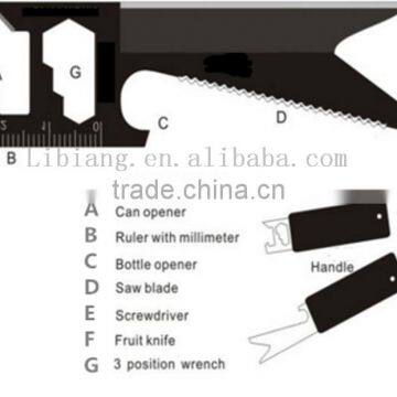 Special Gift for Men 7-in-1 Portable Foldable Credit Card Knife photo-2