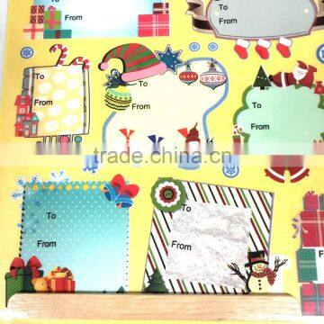 Gift Tag Rub-on Transfer Sticker, Gift Tag Sticker, Christmas Gift Sticker photo-5