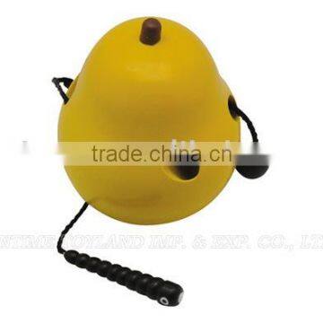 mini wooden toy fruit,Threading toy pear