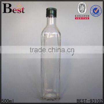 best selling clear dark green 100ml glass olive oil bottle aluminum cap cooking oil wholesale