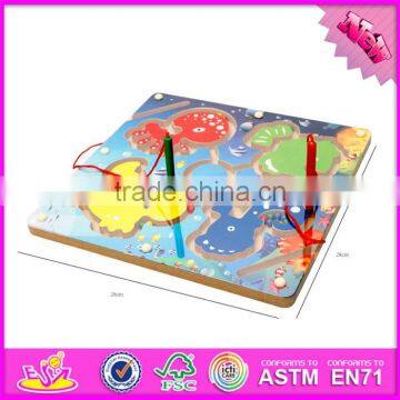 2017 New Products Kids Educational Toy Wooden Magnetic Maze Game W11H021 photo-6