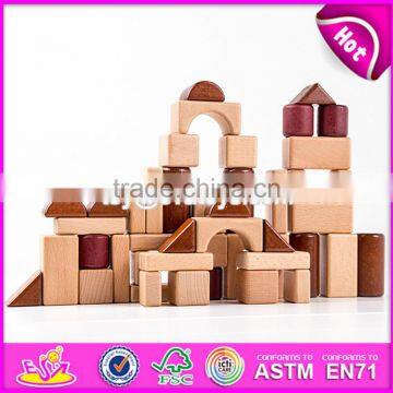 2017 New Design Best Construction Natural Wooden Building Toys for Children W13A132 photo-6